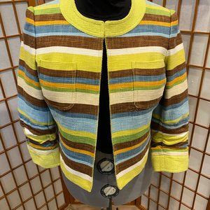 Brightly striped spring Jacket
